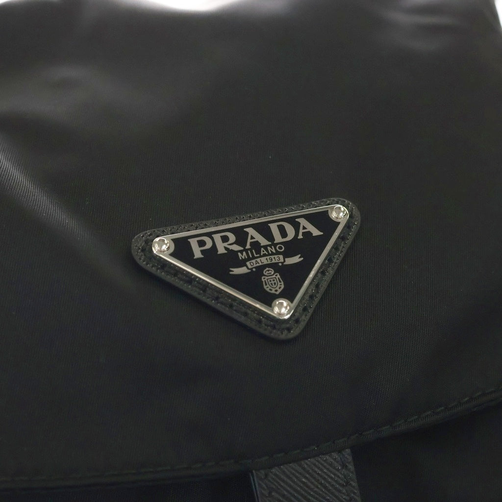 PRADA(プラダ) Re-Nylon Backpack リナイロン トライアングルロゴ バックパック リュックサック ショルダーバッグ ブラック 2VZ110 レディース
