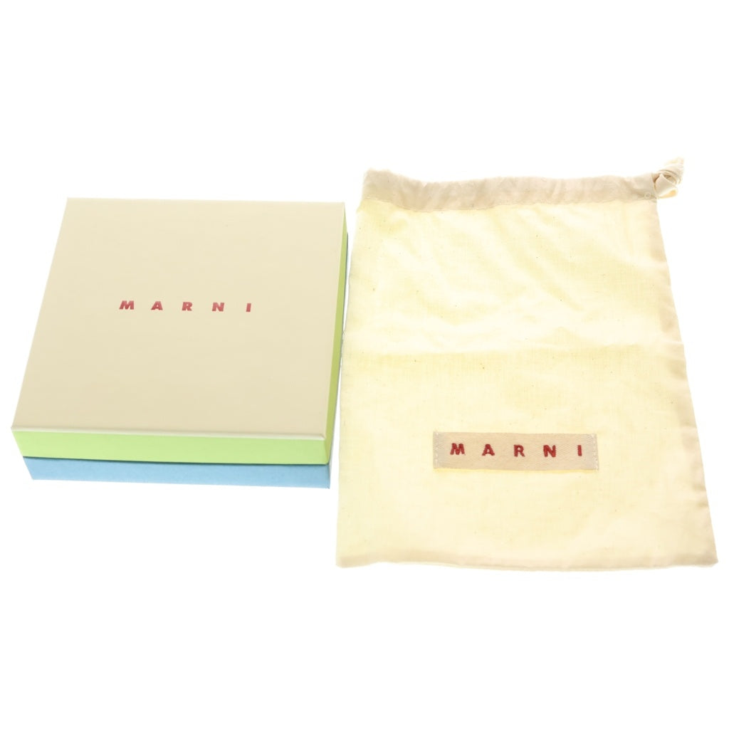 MARNI(マルニ) 25SS Mini Wallet レザーラウンドファスナーコインケース ミニウォレット 財布 グリーン PFMI0095Q0 レディース