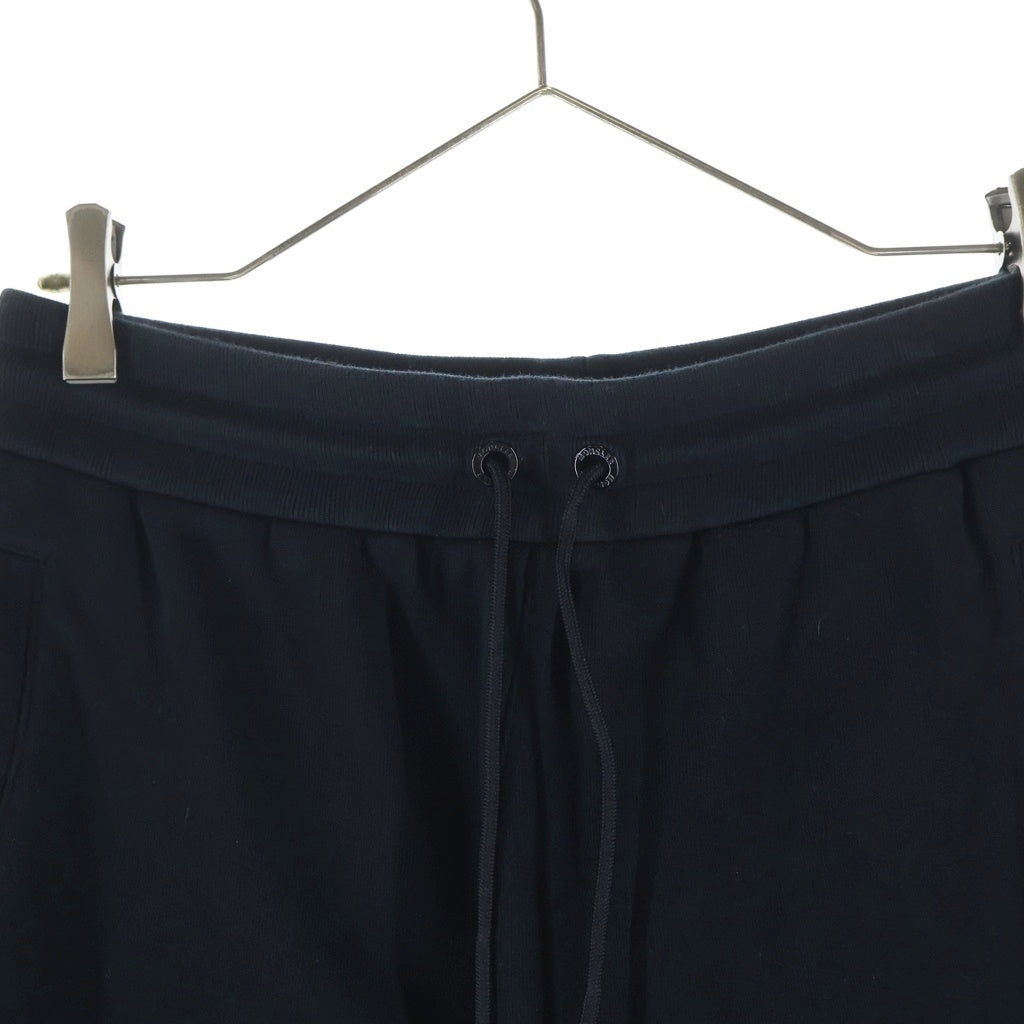 MONCLER GENIUS(モンクレール ジーニアス) ×FRAGMENT HIROSHI FUJIWARA SHORT PANT フラグメントデザイン 藤原ヒロシ ロゴワッペン スウェットハーフパンツ ブラック I209U8H00003