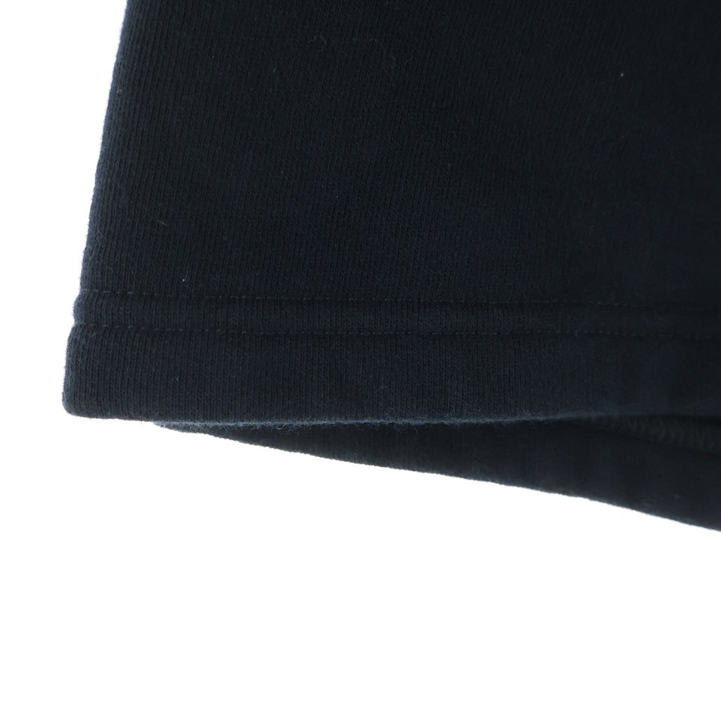 MONCLER GENIUS(モンクレール ジーニアス) ×FRAGMENT HIROSHI FUJIWARA SHORT PANT フラグメントデザイン 藤原ヒロシ ロゴワッペン スウェットハーフパンツ ブラック I209U8H00003