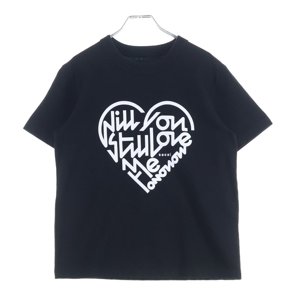 Sacai(サカイ) 25SS Print T-Shirt 半袖Tシャツ ブラック レディース 25-0983S