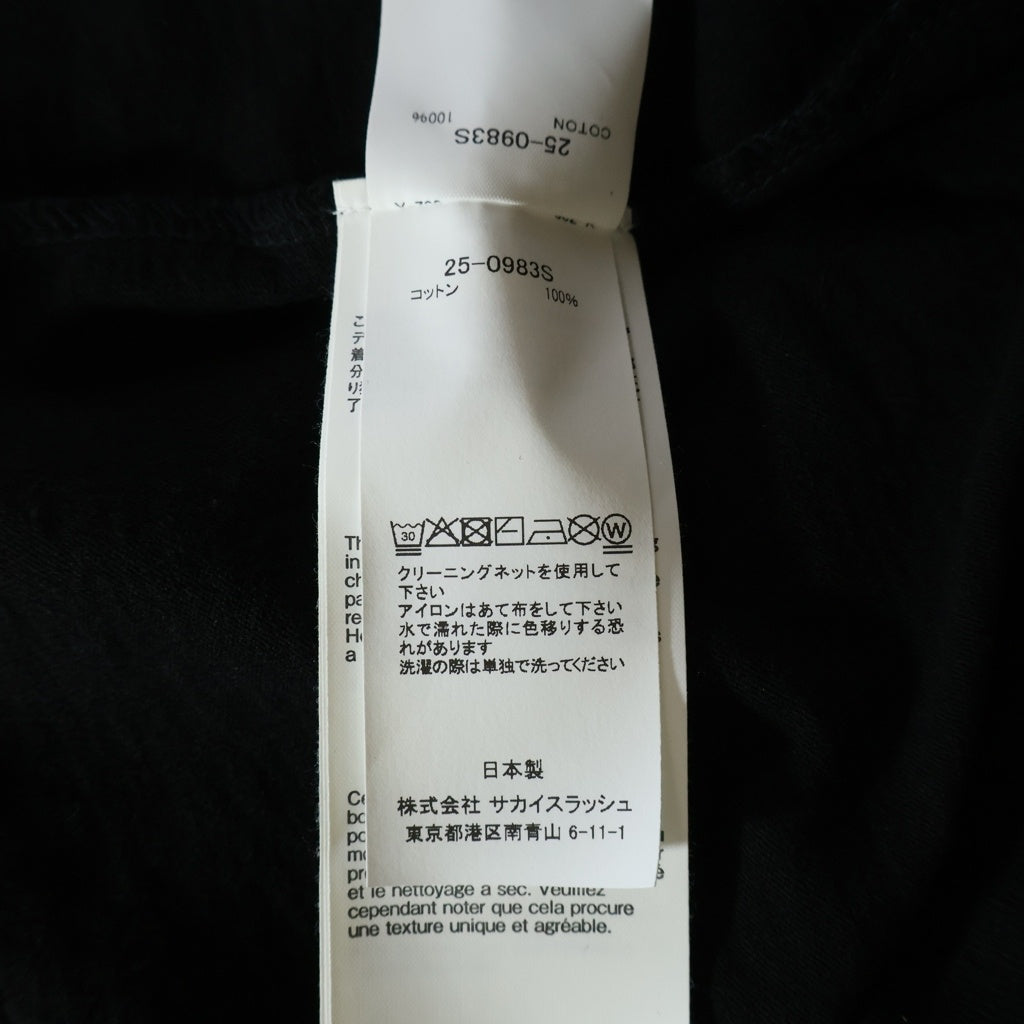 Sacai(サカイ) 25SS Print T-Shirt 半袖Tシャツ ブラック レディース 25-0983S