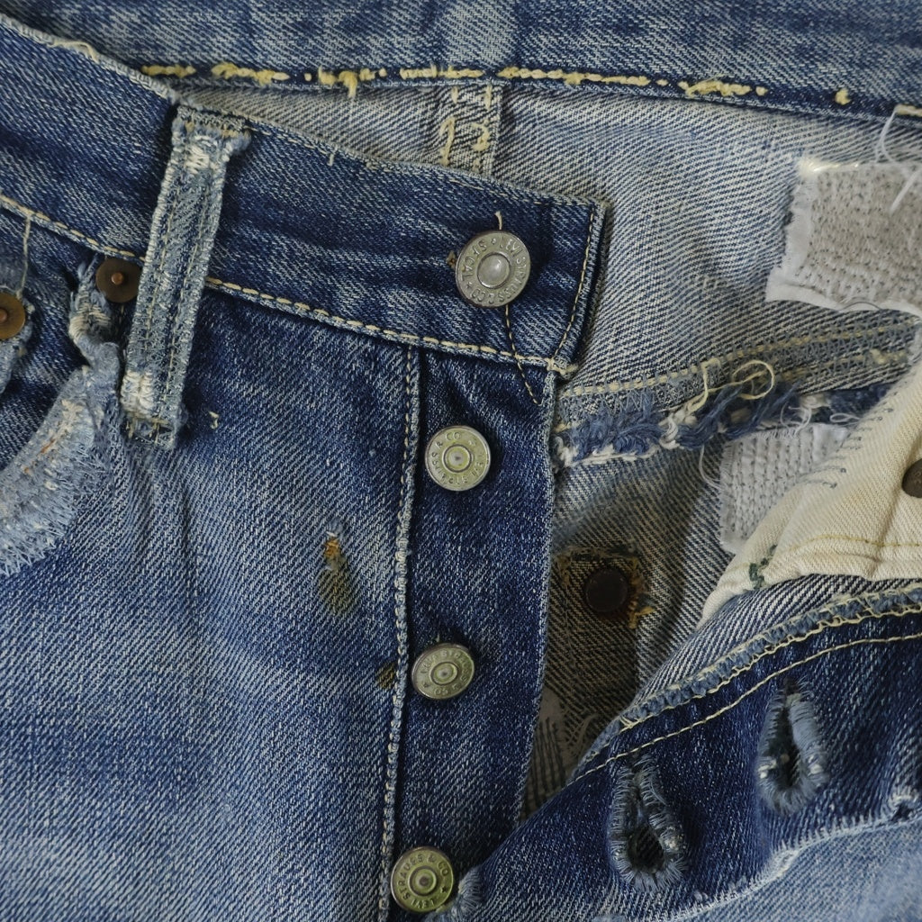 Levi's(リーバイス) 40S 501XX 47MODEL 隠しリベット BIGE 赤耳 ライトインディゴ ‐