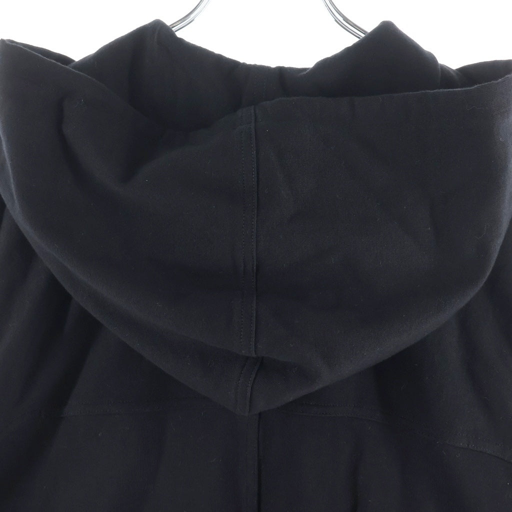 Rick Owens(リックオウエンス) 25AW Windbreaker Zip Up Hoodie ジップアップフーディー パーカー ドローコード ブラック RU02E1241-BA