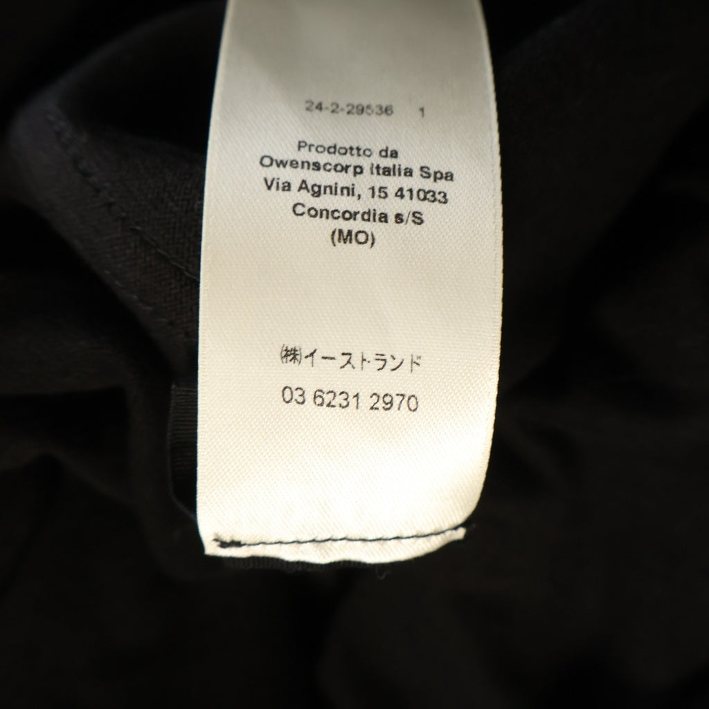 Rick Owens(リックオウエンス) 25AW Windbreaker Zip Up Hoodie ジップアップフーディー パーカー ドローコード ブラック RU02E1241-BA