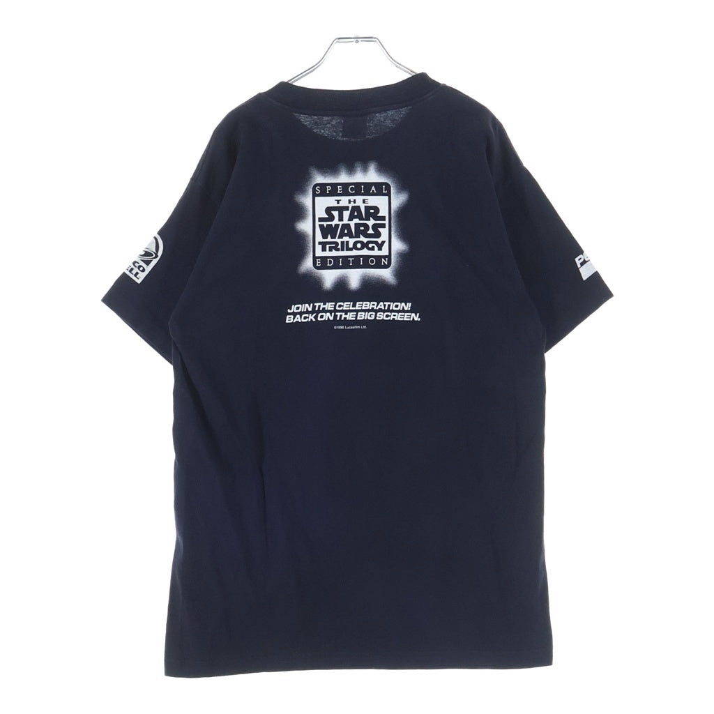 VINTAGE(ヴィンテージ) 90S STAR WARS × TACO BELL ×PEPSI DARTH VADER 1996 ダースベイダー プリント クルーネック半袖Tシャツ カットソー ブラック ‐