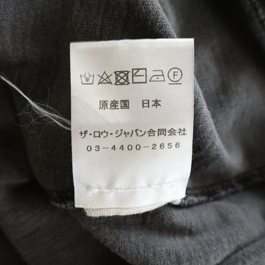 THE ROW(ザロウ) 日本製 コットン クルーネック半袖Tシャツ カットソー グレー 1403-K747