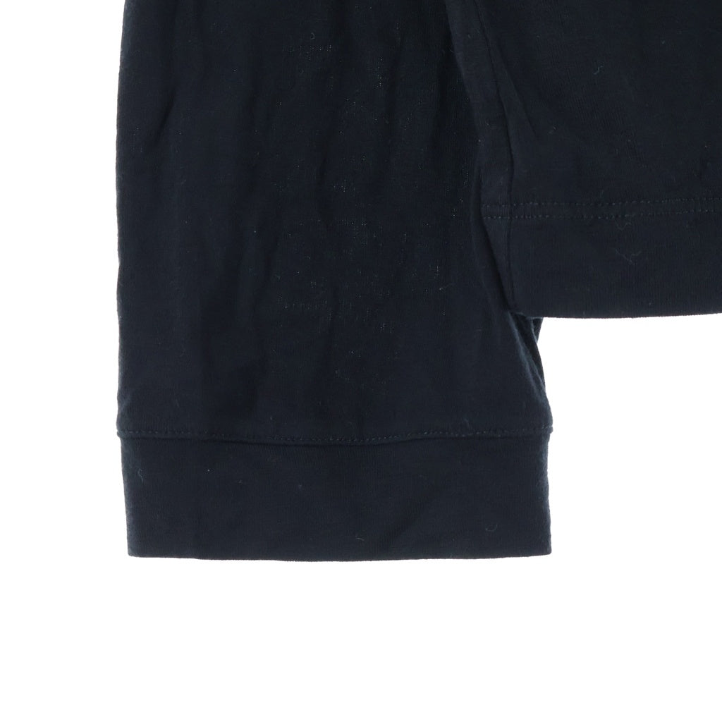 GIORGIO ARMANI(ジョルジオアルマーニ) ストレッチビスコース クルーネック長袖Tシャツ カットソー ブラック 3GST51 SJP4Z