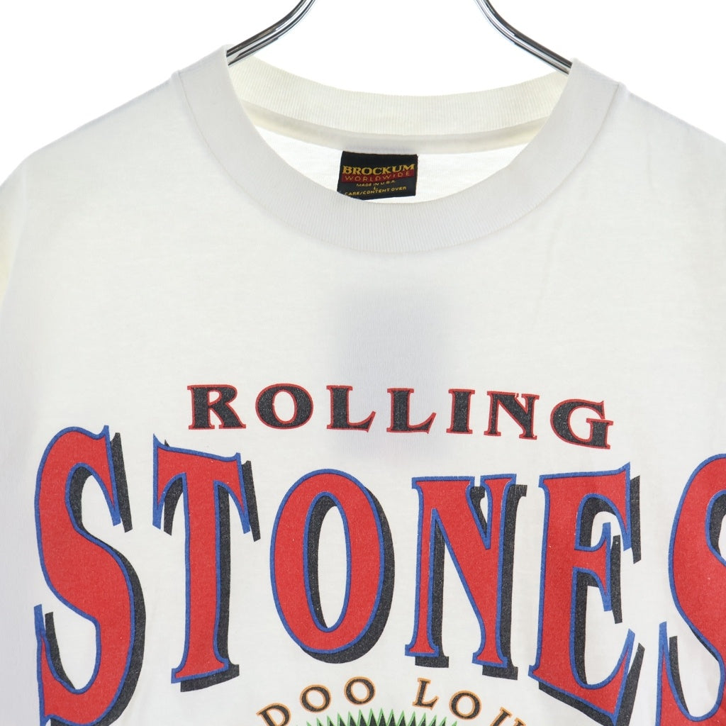 VINTAGE(ヴィンテージ) 90S THE ROLLING STONES VOODOO LOUNGE 94-95 WORLD TOUR PRINT S/S TEE BROCKUM 半袖プリントTシャツ カットソー ホワイト