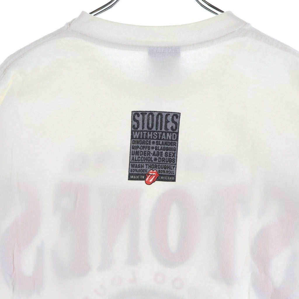 VINTAGE(ヴィンテージ) 90S THE ROLLING STONES VOODOO LOUNGE 94-95 WORLD TOUR PRINT S/S TEE BROCKUM 半袖プリントTシャツ カットソー ホワイト