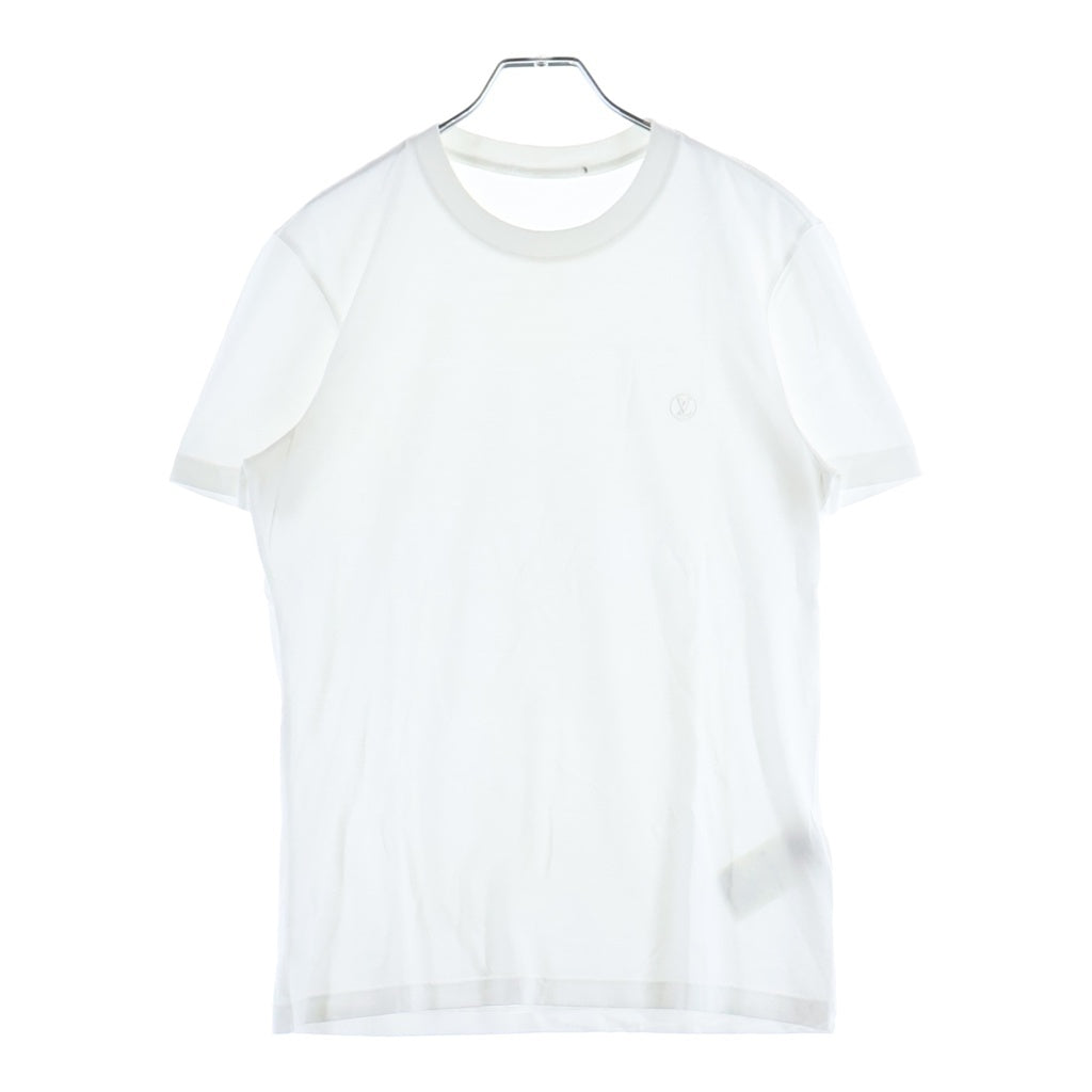 LOUIS VUITTON(ルイヴィトン) LVサークルロゴ刺繍 半袖Tシャツ ホワイト RM192Q JC8 HAY50W