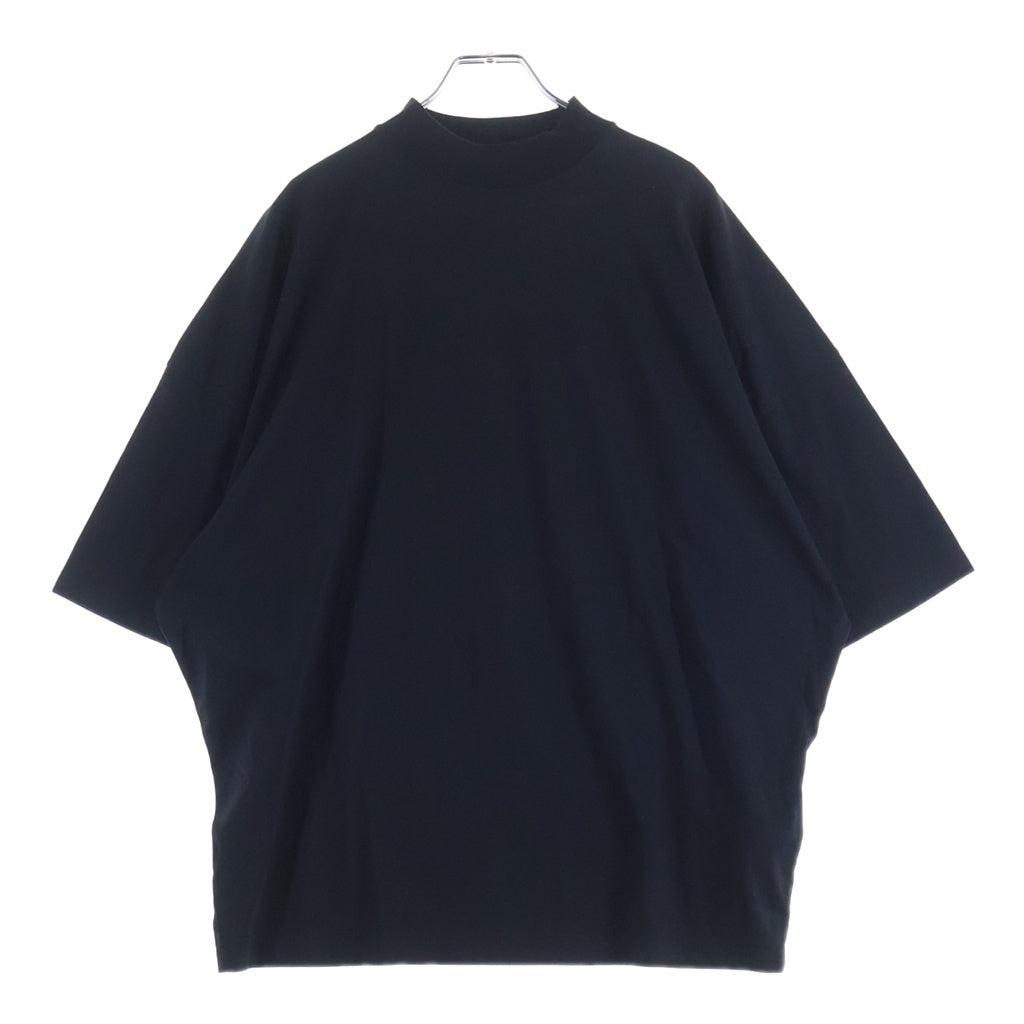 JIL SANDER(ジルサンダー) MOCKNECK TEE モックネック 半袖Tシャツカットソー ブラック J21GC0005