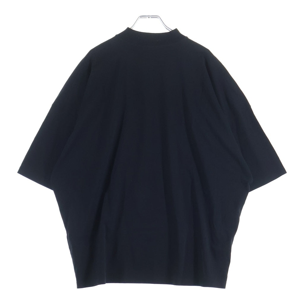 JIL SANDER(ジルサンダー) MOCKNECK TEE モックネック 半袖Tシャツカットソー ブラック J21GC0005