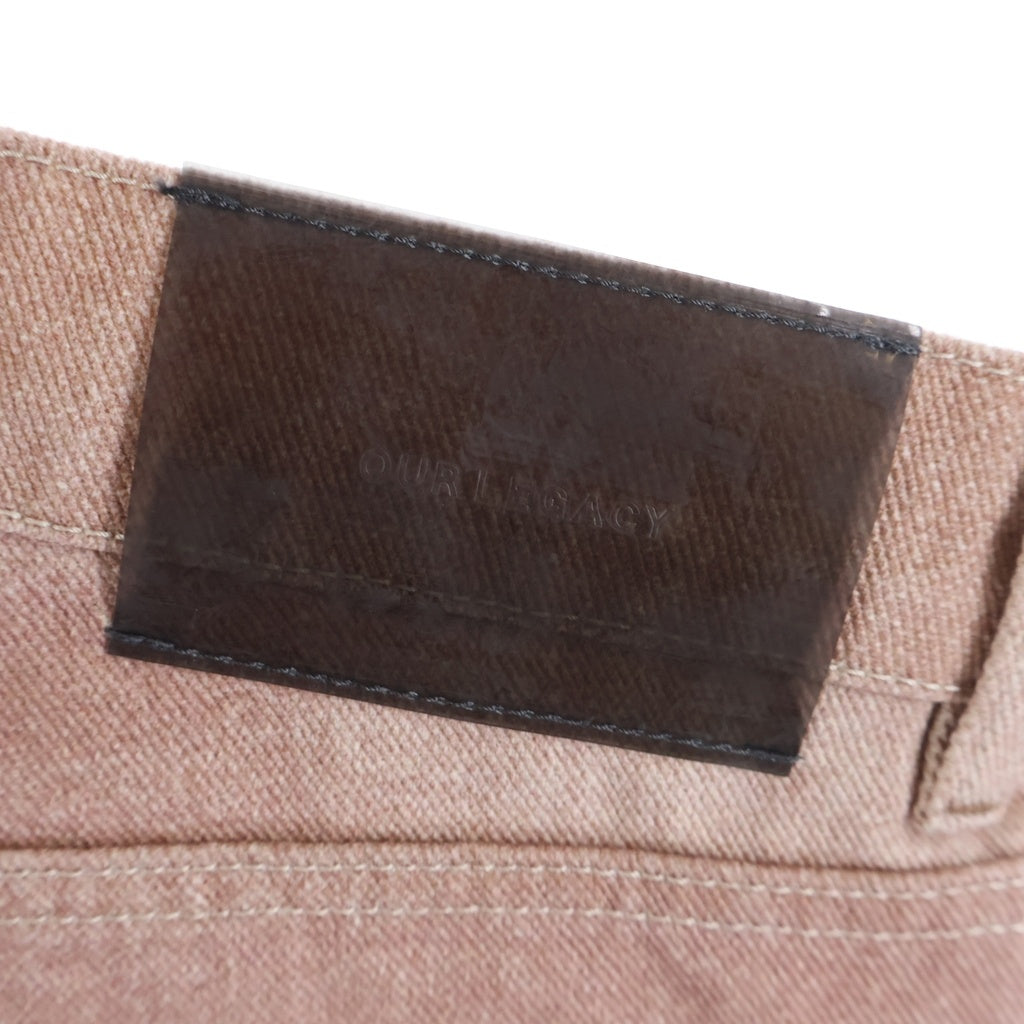 OUR LEGACY(アワーレガシー) Third Cut Pants サードカット サーモンピンク ストレートデニムパンツ M4235TDR
