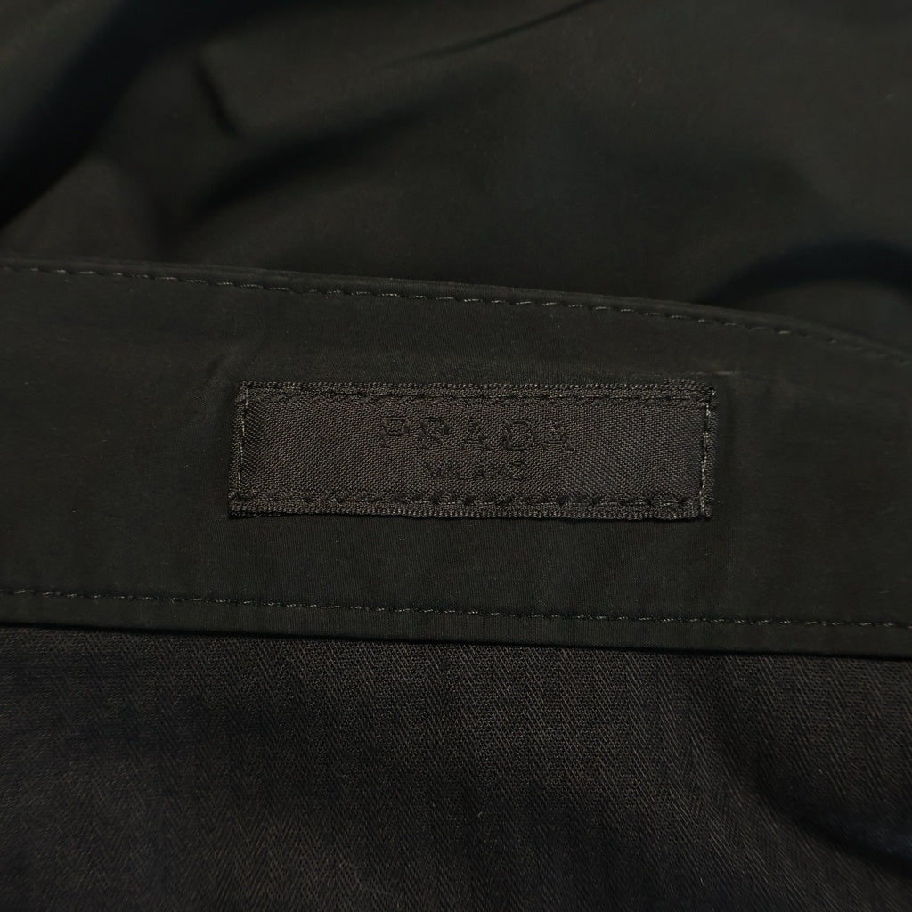 PRADA(プラダ) TECHNICAL NYLON DRAWSTRINGS PANTS テクニカルナイロン ドローストリングパンツ ブラック SPH366