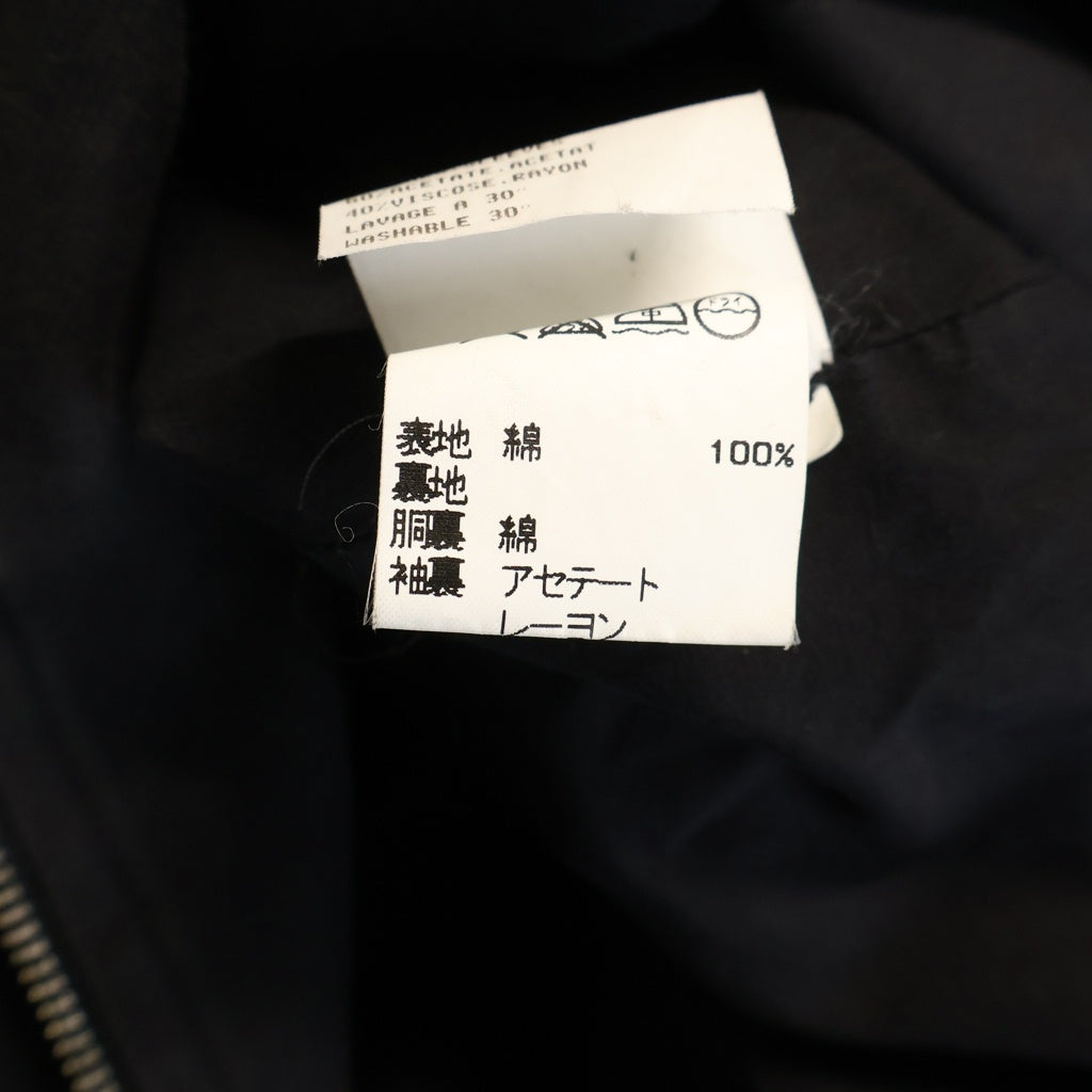 agnes b. homme(アニエスベーオム) フランス製 スタンドカラー ジップアップブルゾン ジャケット ブラック