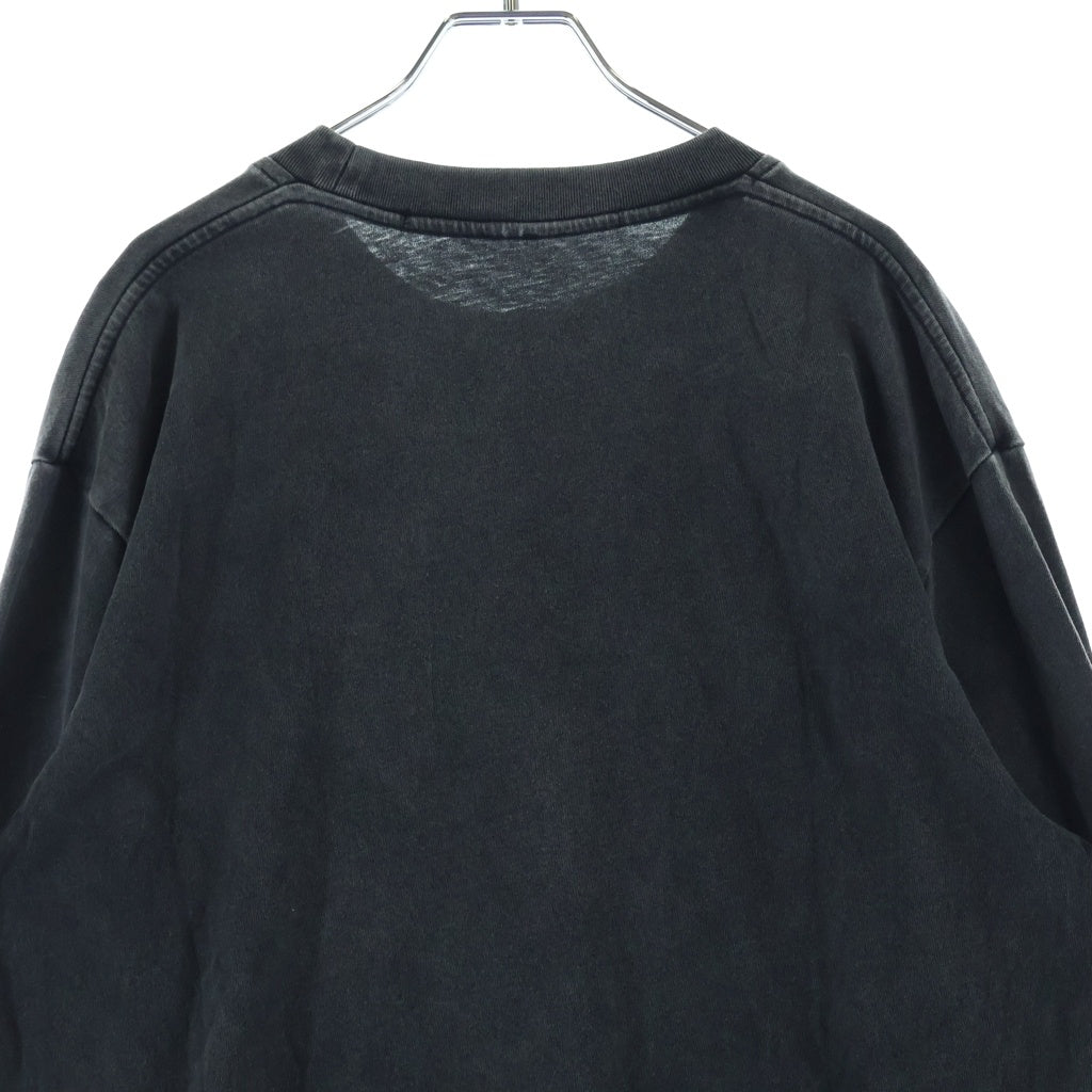 ALEXANDER WANG(アレキサンダーワン) L/S T-Shirt フェード加工 長袖Tシャツ ロンT ブラック