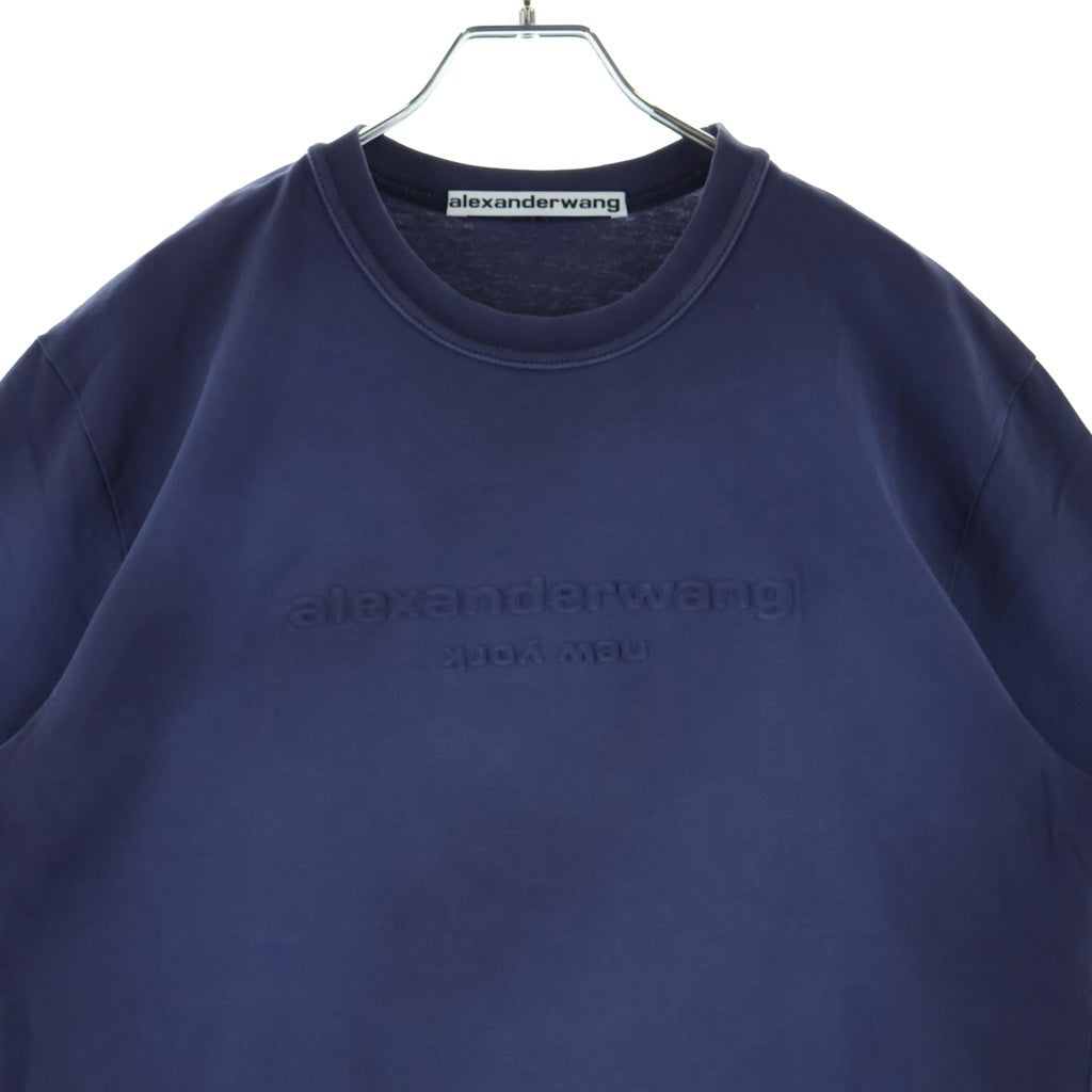 ALEXANDER WANG(アレキサンダーワン) Emboss T-Shirt 半袖Tシャツ ネイビー