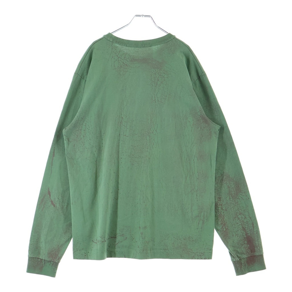 ALEXANDER WANG(アレキサンダーワン) Emboss L/S T-Shirt 長袖Tシャツ ロンT グリーン
