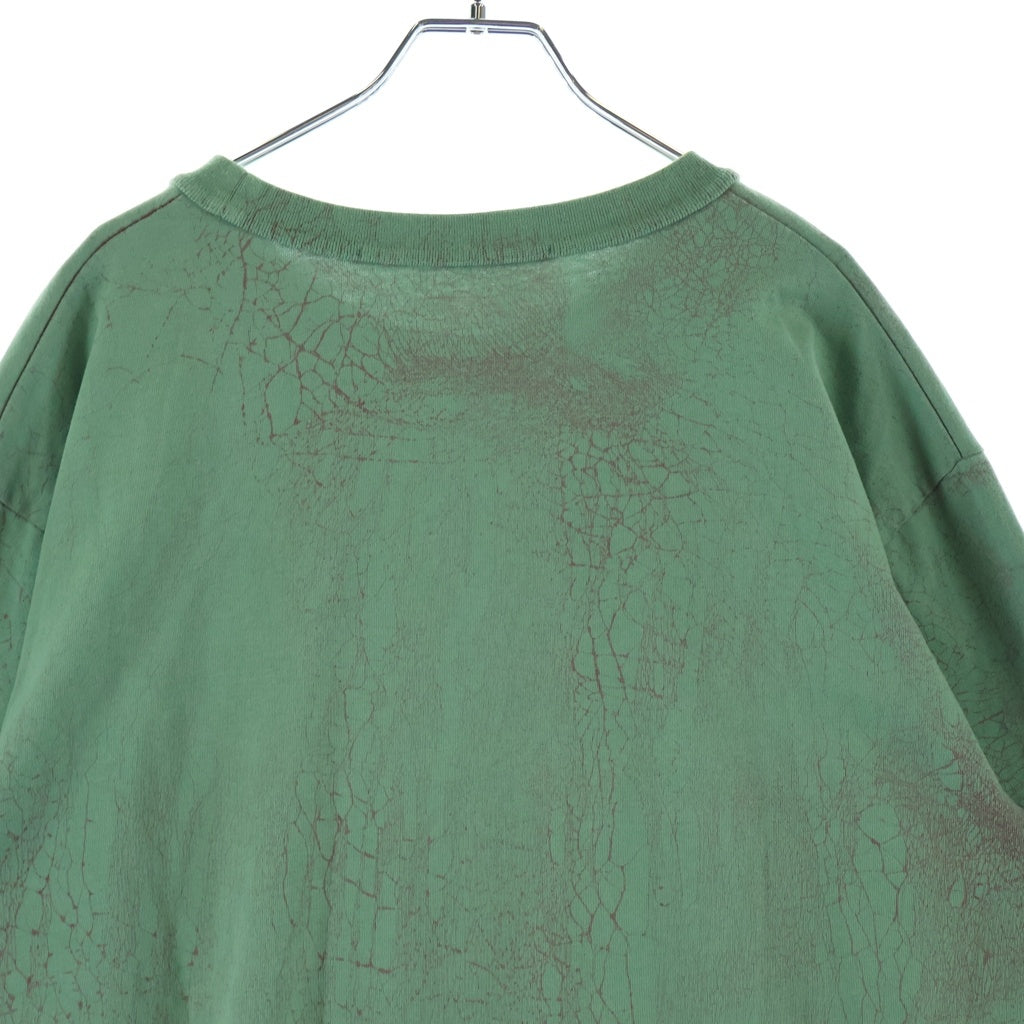 ALEXANDER WANG(アレキサンダーワン) Emboss L/S T-Shirt 長袖Tシャツ ロンT グリーン