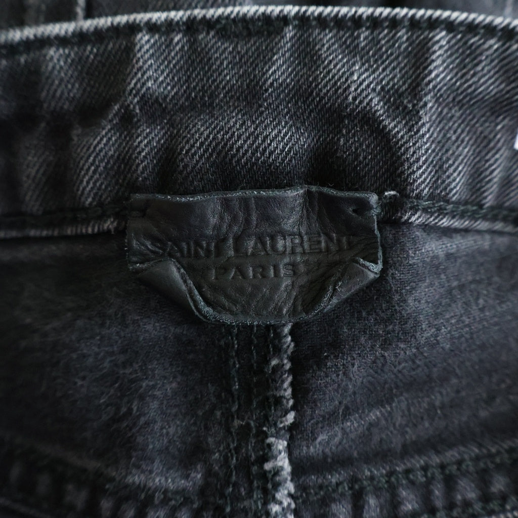SAINT LAURENT PARIS(サンローランパリ) Denim Skinny Pants デニムスキニーパンツ ブラック 638265 YO500