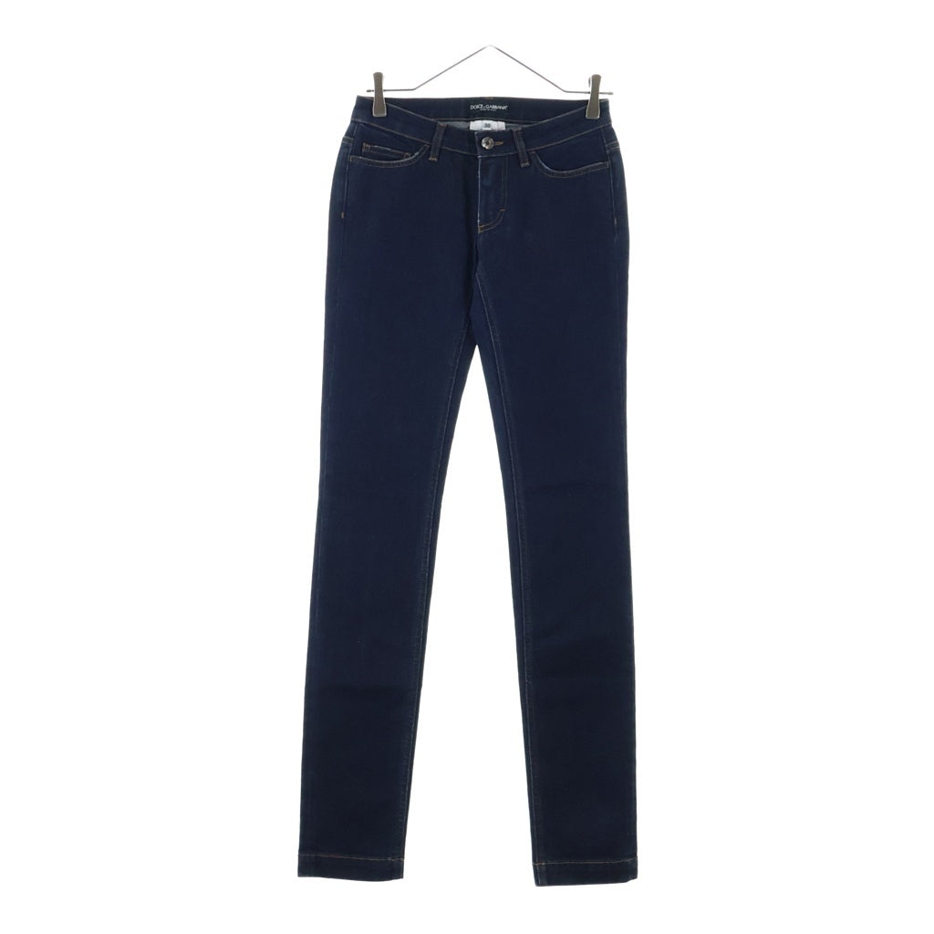 DOLCE & GABBANA(ドルチェアンドガッバーナ) Denim Pants ジップフライ デニムスキニーパンツ インディゴ レディース FTUUXD G870Z
