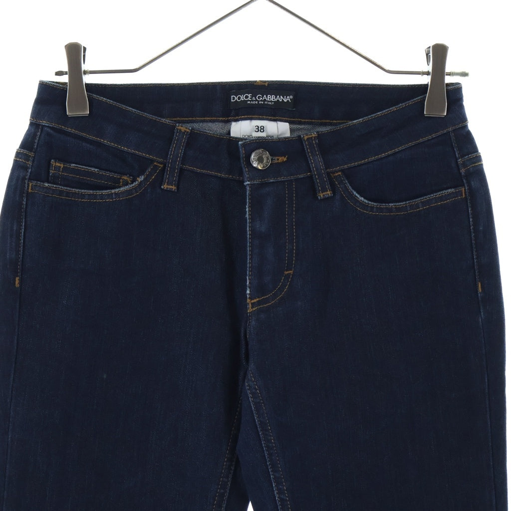 DOLCE & GABBANA(ドルチェアンドガッバーナ) Denim Pants ジップフライ デニムスキニーパンツ インディゴ レディース FTUUXD G870Z