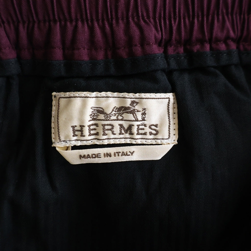 HERMES(エルメス) Easy Pants ドローストリング イージーパンツ バーガンディー