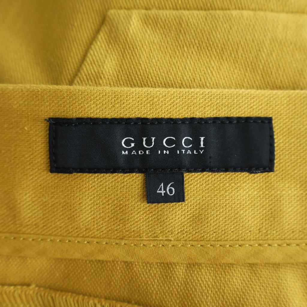 GUCCI(グッチ) 1953 Pants コットン 5ポケットパンツ イエロー 314400 XZ848