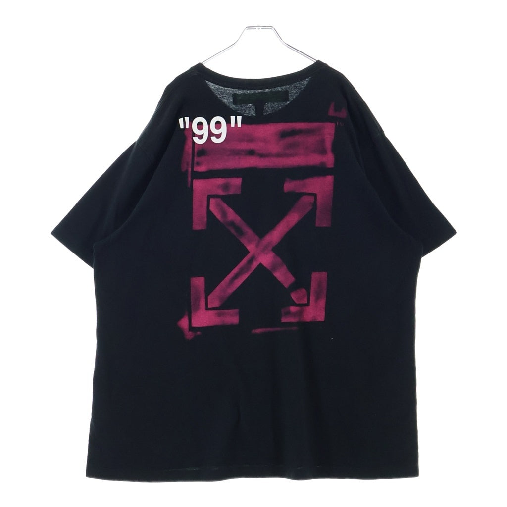 OFF-WHITE(オフホワイト) 19SS Stencil T-Shirt オーバーサイズ半袖Tシャツ ブラック OMAA038R19185015