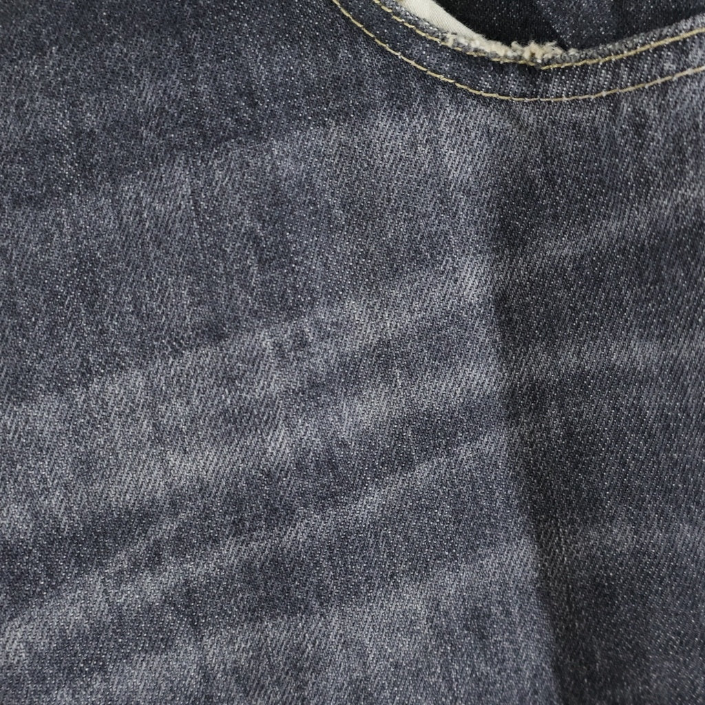 KAMIYA(カミヤ) Denim Wide Pants G14PT036 ダメージ加工 デニムワイド パンツ ブラック