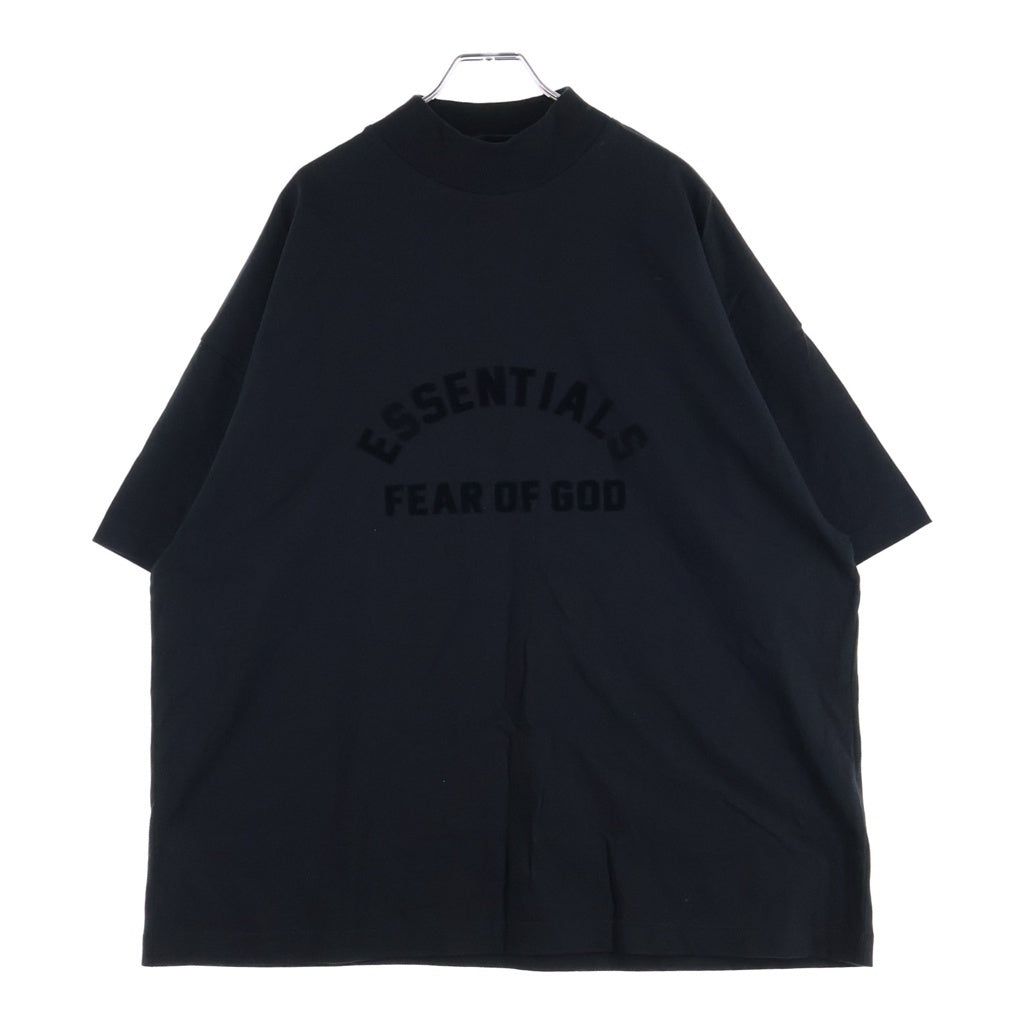 FEAR OF GOD ESSENTIALS(フィアオブゴッド エッセンシャルズ) S/S T-SHIRT フロントラバーロゴ 半袖Tシャツ ブラック