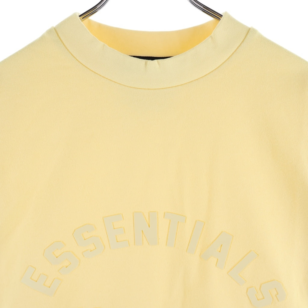 FEAR OF GOD ESSENTIALS(フィアオブゴッド エッセンシャルズ) HEAVY L/S T-SHIRT ラバーロゴ ヘビーオンス長袖Tシャツ ロンT イエロー