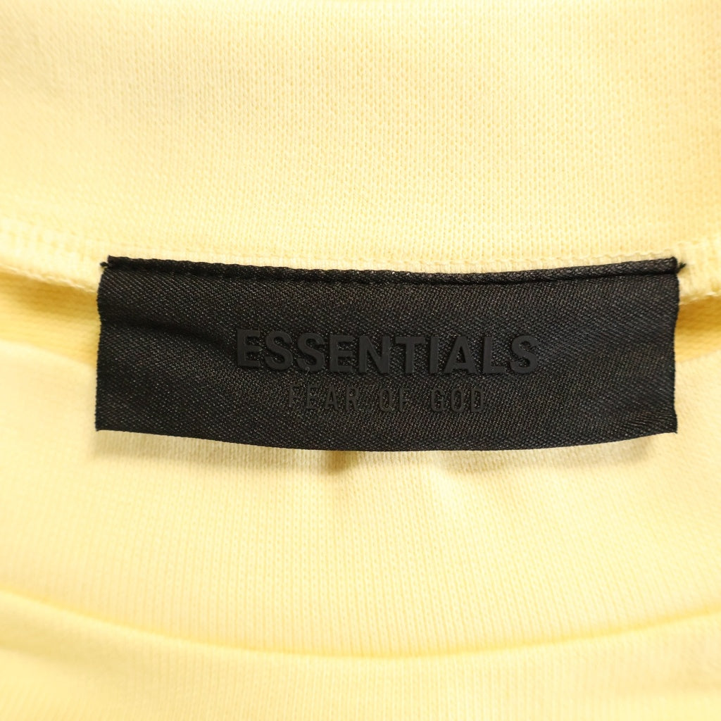 FEAR OF GOD ESSENTIALS(フィアオブゴッド エッセンシャルズ) HEAVY L/S T-SHIRT ラバーロゴ ヘビーオンス長袖Tシャツ ロンT イエロー