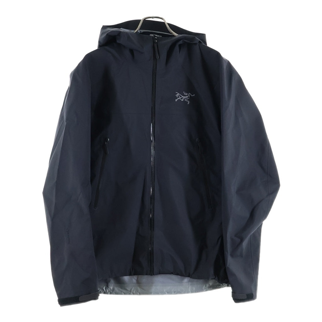 ARC'TERYX(アークテリクス) BETA JACKET ベータ ロゴ刺繍 ナイロンジャケット マウンテンパーカー フーディー ブラック X000010513
