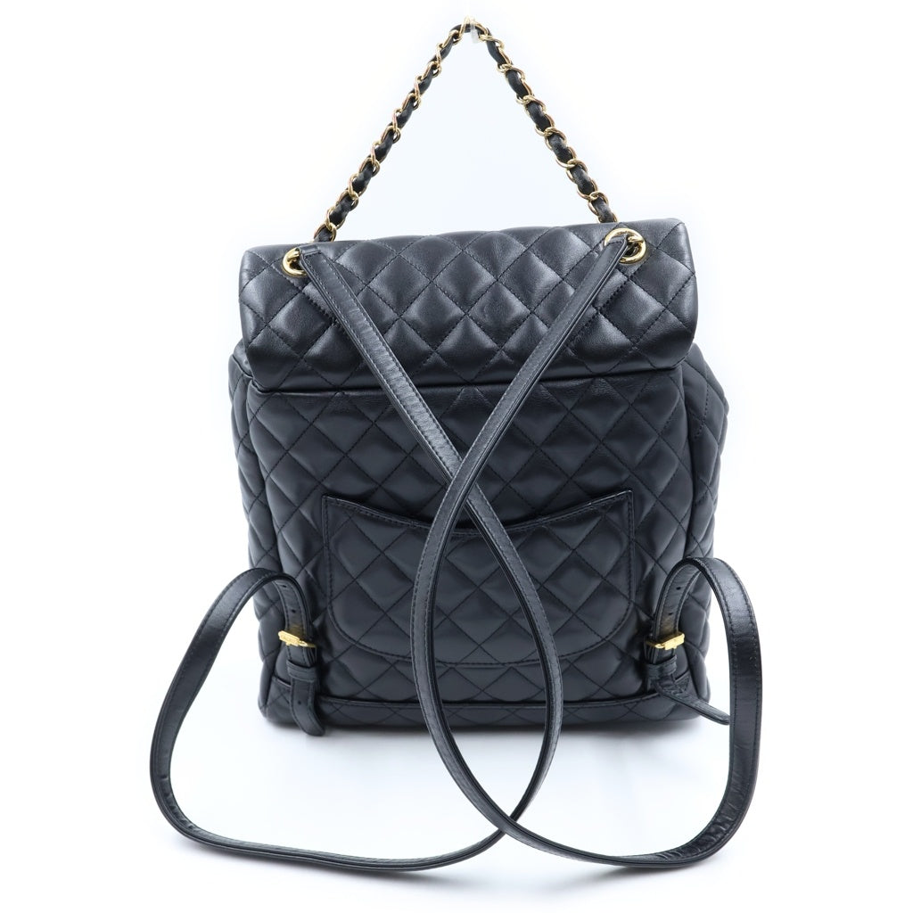 CHANEL(シャネル) マトラッセ ココマーク リュック デイパック バックパック ブラック/ゴールド 24726186 レディース