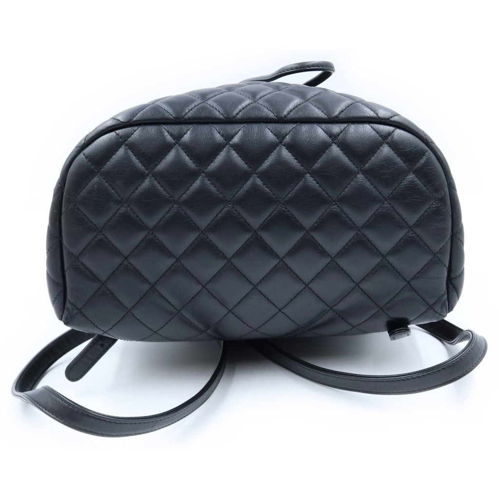 CHANEL(シャネル) マトラッセ ココマーク リュック デイパック バックパック ブラック/ゴールド 24726186 レディース
