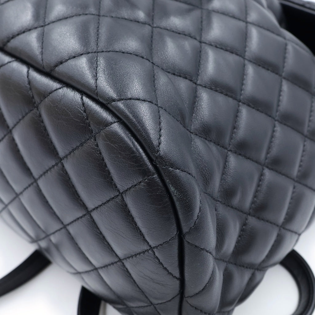 CHANEL(シャネル) マトラッセ ココマーク リュック デイパック バックパック ブラック/ゴールド 24726186 レディース