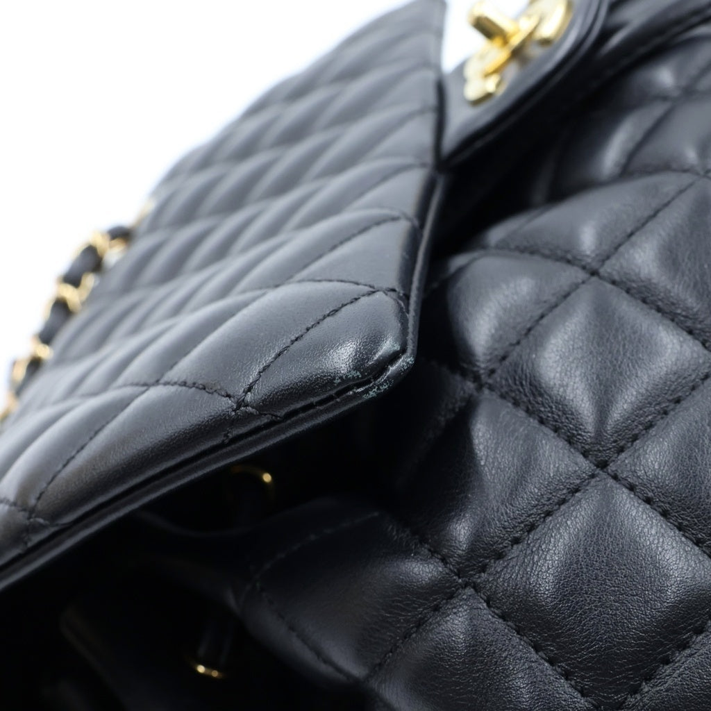 CHANEL(シャネル) マトラッセ ココマーク リュック デイパック バックパック ブラック/ゴールド 24726186 レディース
