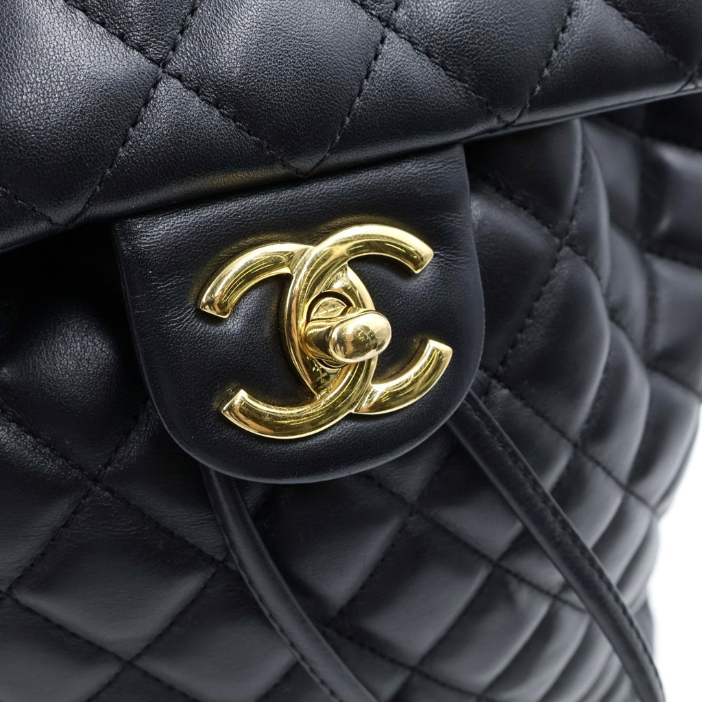CHANEL(シャネル) マトラッセ ココマーク リュック デイパック バックパック ブラック/ゴールド 24726186 レディース