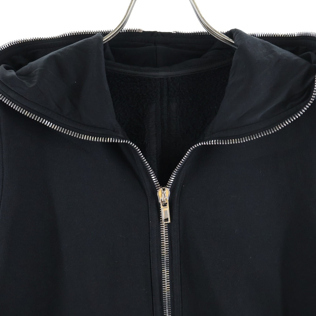 DRKSHDW(ダークシャドウ) 17SS Gimp Hoodie フルジップ ジップアップスウェットパーカー フーディー ブラック DU17S5280-F
