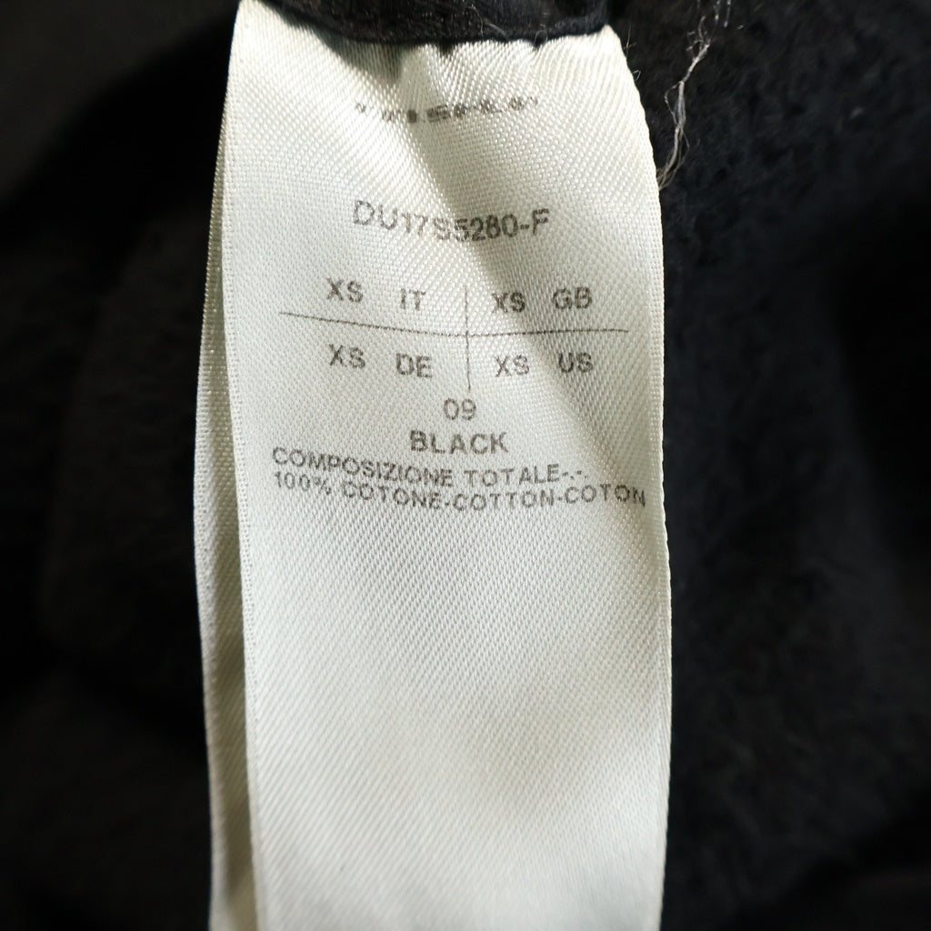 DRKSHDW(ダークシャドウ) 17SS Gimp Hoodie フルジップ ジップアップスウェットパーカー フーディー ブラック DU17S5280-F