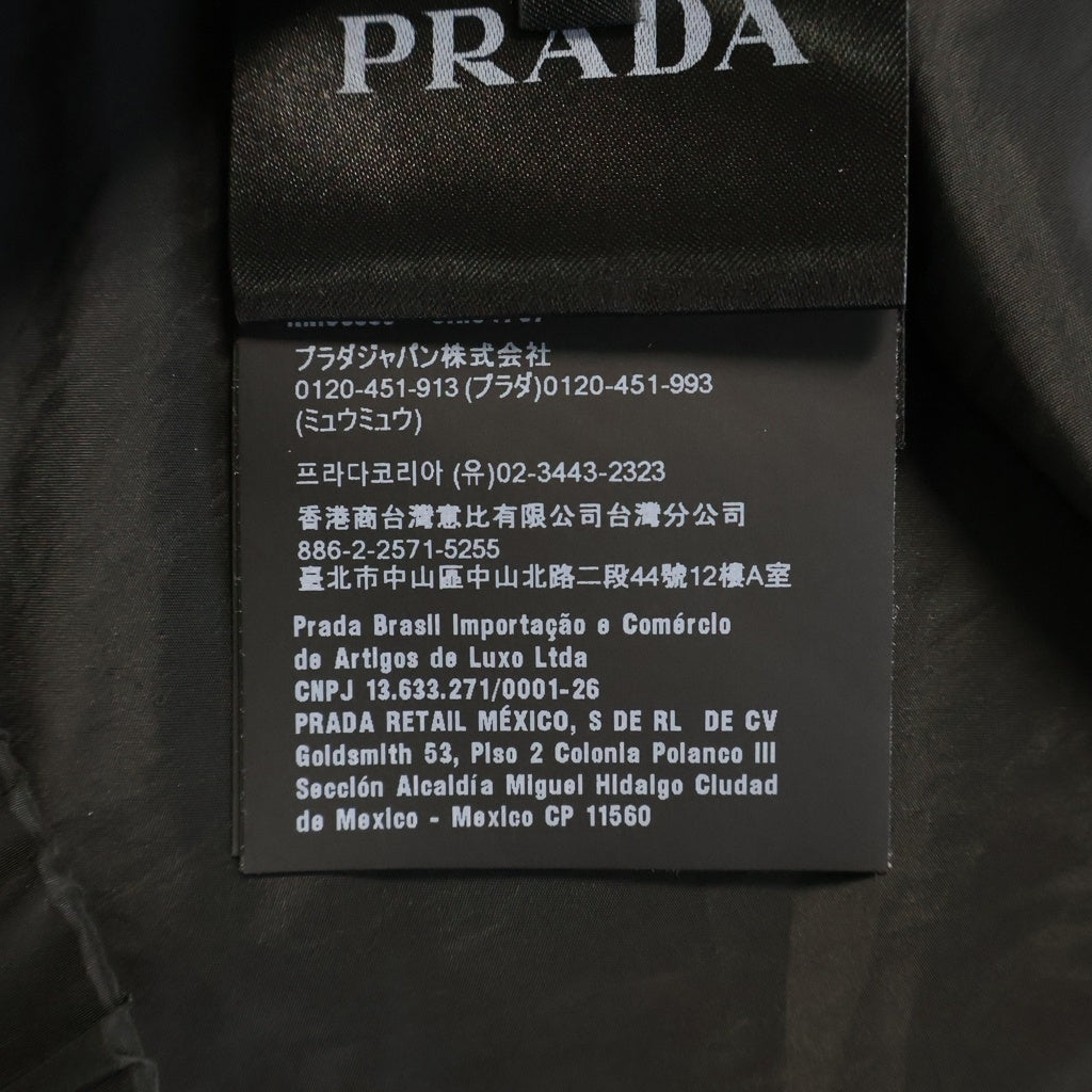 PRADA(プラダ) Nylon Jacket トライアングルロゴ ジップアップナイロンジャケット ブラック SGN521