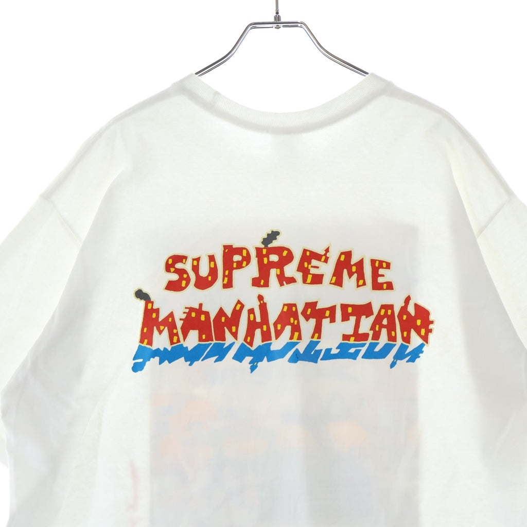 SUPREME(シュプリーム) 22SS Manhattan Tee マンハッタン 半袖Tシャツ カットソー クルーネック ホワイト