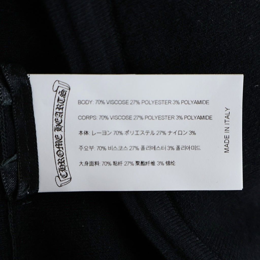CHROME HEARTS(クロムハーツ) BOY SHORT DRAWSTRING CHプラス スクロールボロチップ バイカーショーツ ハーフパンツ ブラック レディース
