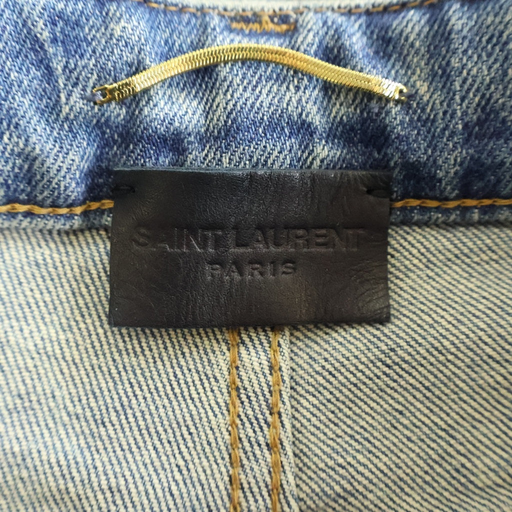 SAINT LAURENT PARIS(サンローランパリ) Denim Skinny Pants デニムスキニーパンツ インディゴ レディース 527379 Y0507