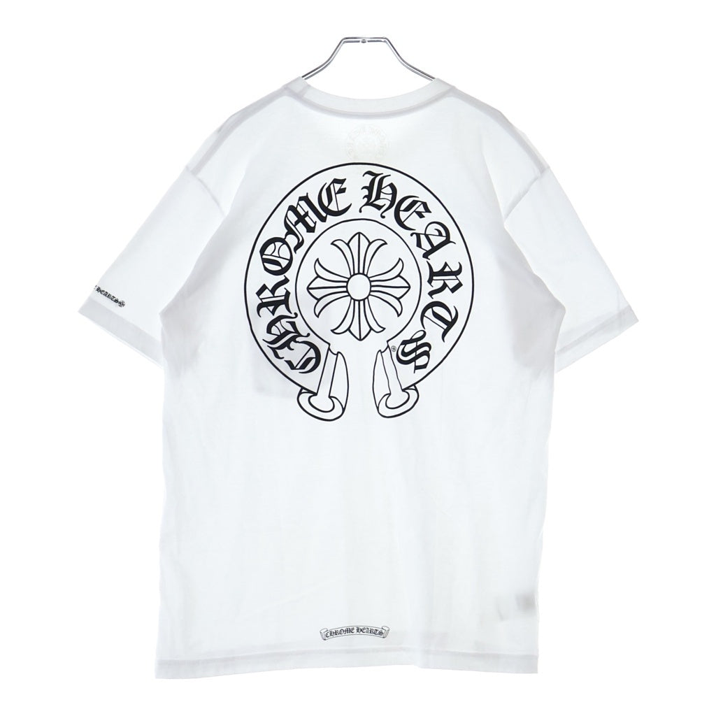 CHROME HEARTS(クロムハーツ) CH T-SHIRT ホースシュープリント 半袖Tシャツ ホワイト