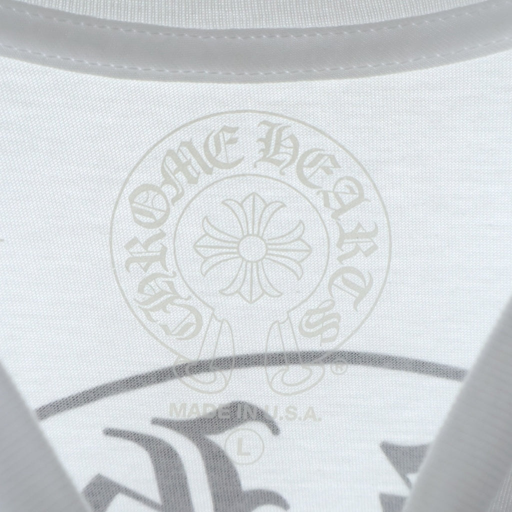 CHROME HEARTS(クロムハーツ) CH T-SHIRT ホースシュープリント 半袖Tシャツ ホワイト