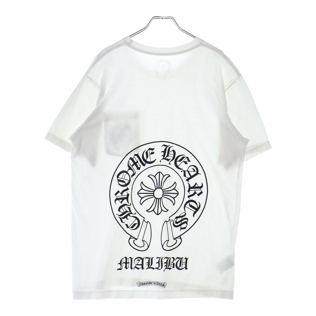 CHROME HEARTS(クロムハーツ) CH T-SHIRT LTD MALIBU マリブ限定 ホースシュープリント 半袖Tシャツ ホワイト