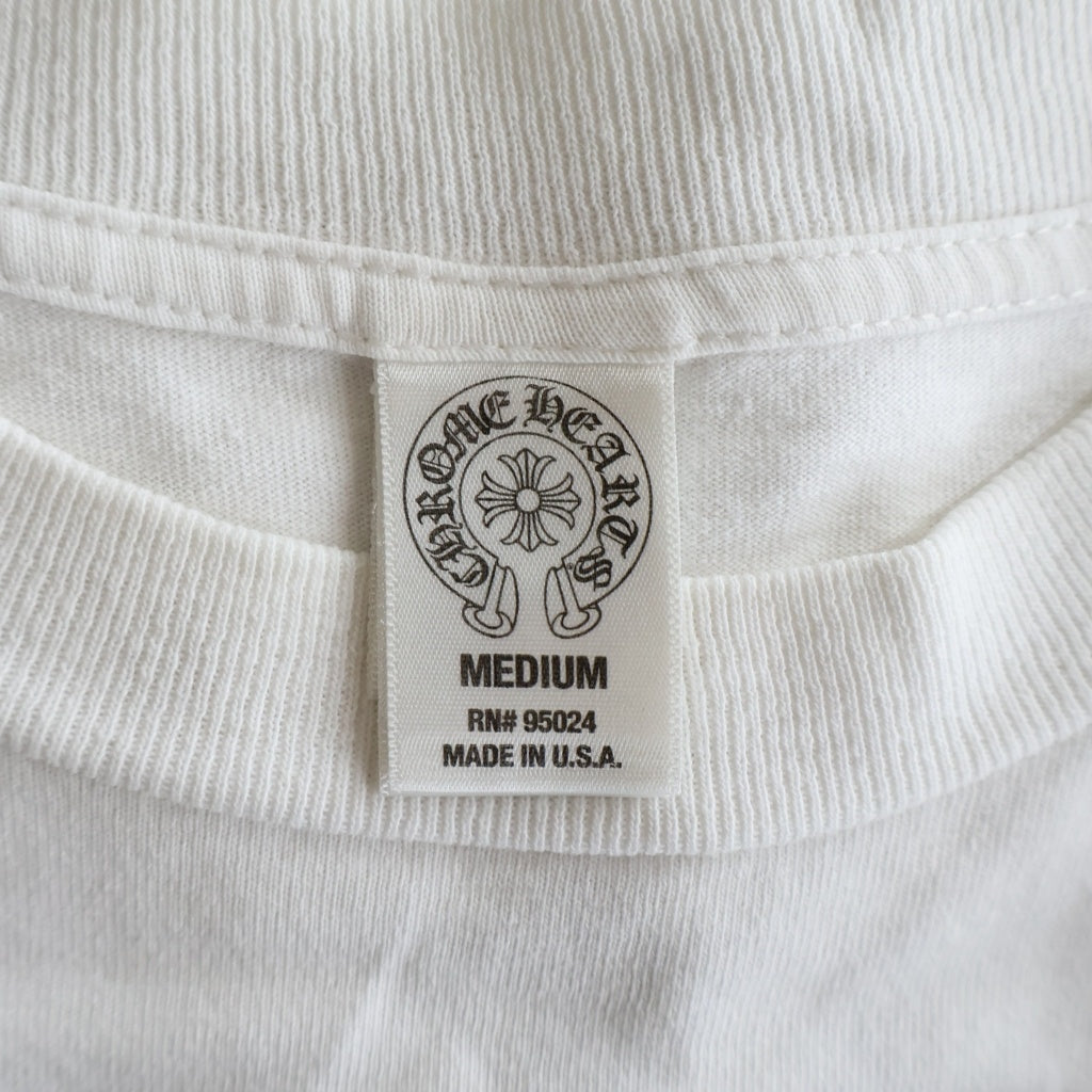 CHROME HEARTS(クロムハーツ) OLD CH T-SHIRT オールド ホースシュー CHプラスプリント 半袖Tシャツ ホワイト
